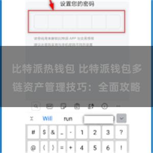 比特派热钱包 比特派钱包多链资产管理技巧：全面攻略