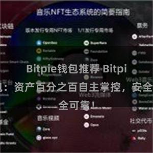 Bitpie钱包推荐 Bitpie钱包：资产百分之百自主掌控，安全可靠！